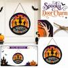 Halloween Wooden Wall Hanging Sign for Holiday Party Decor