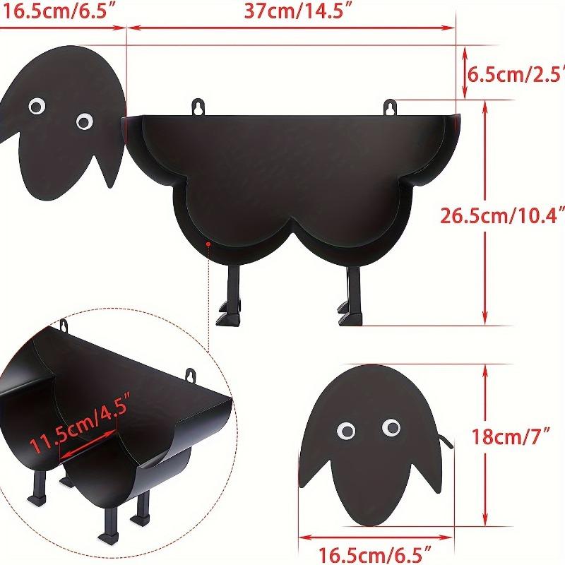 Sheep shaped iron tissue holder, household goods, bathroom decoration, toilet roll paper holder, interior decoration creativity