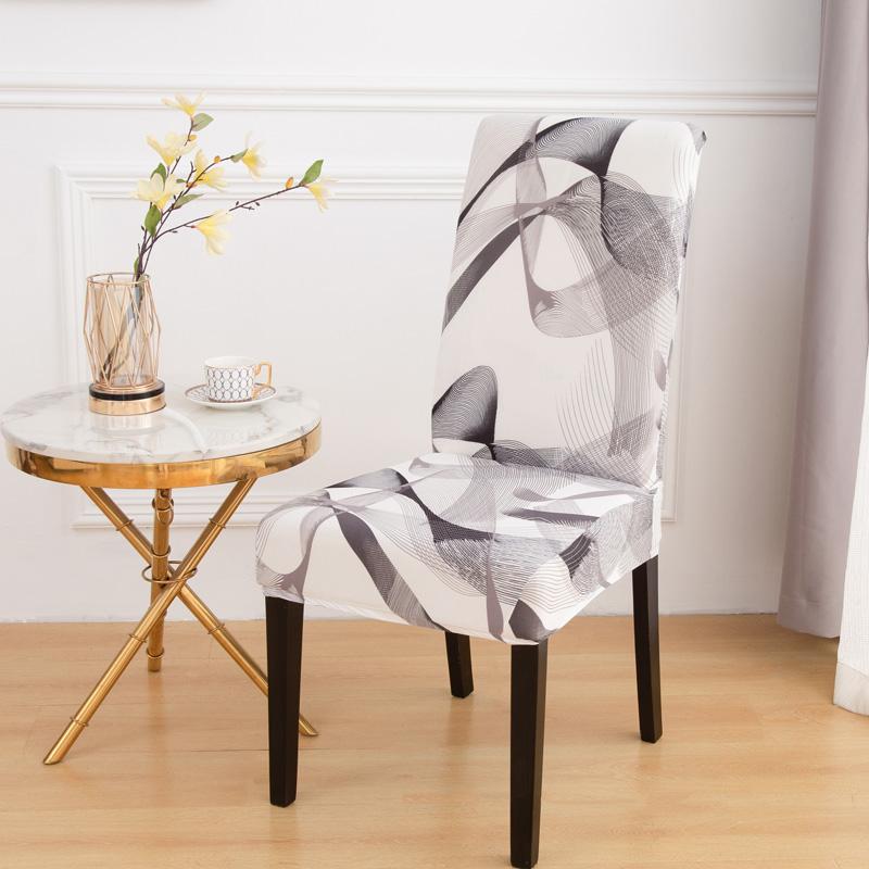 

4/6PCS Dining Chair Covers Stretch Parsons Chair Covers Spandex Dust-Proof Furniture Protectors Hotel Banquet Party Decorations 4PCS