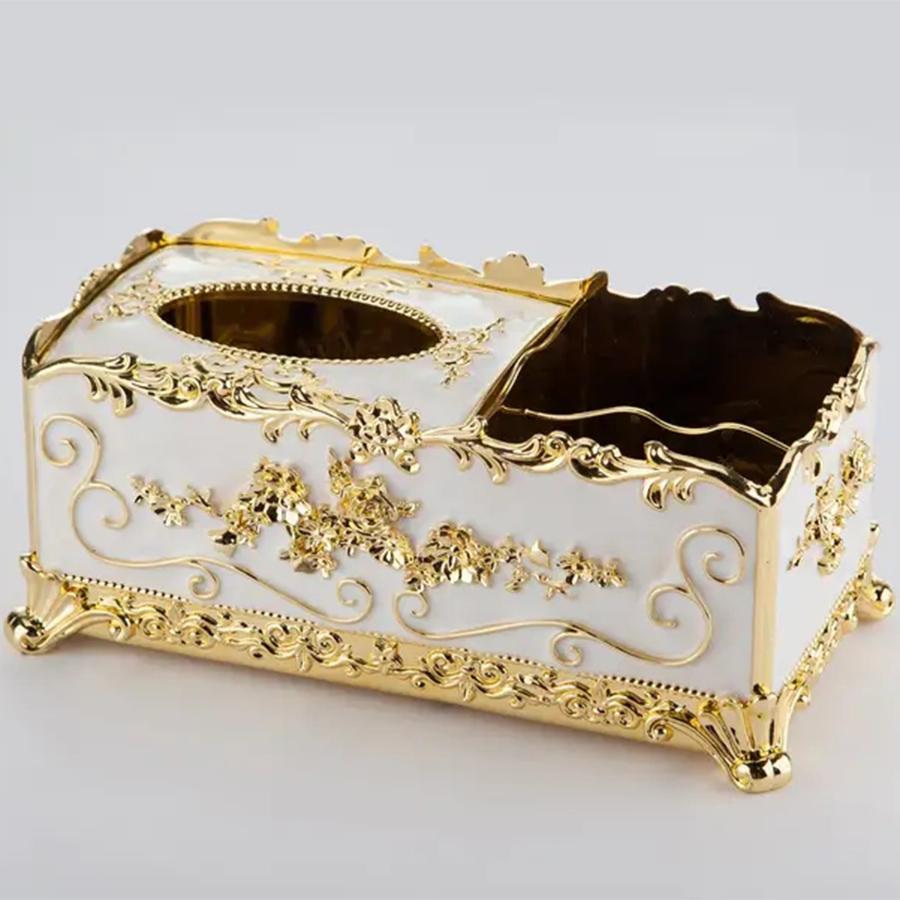 

1 шт. многофункциональная коробка для салфеток в европейском стиле для гостиной, настольная коробка для хранения с дистанционным управлением