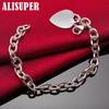 Bracelet cœur en argent sterling 925