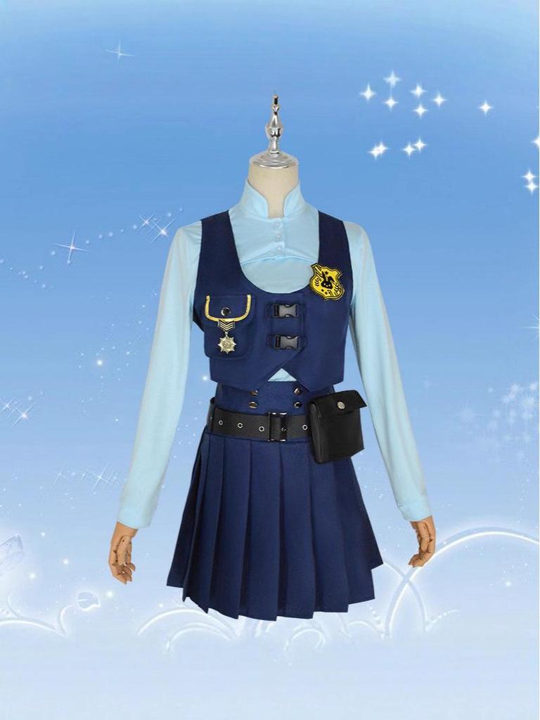 Zestaw Kostiumu Cosplay Judy Królik Policjant