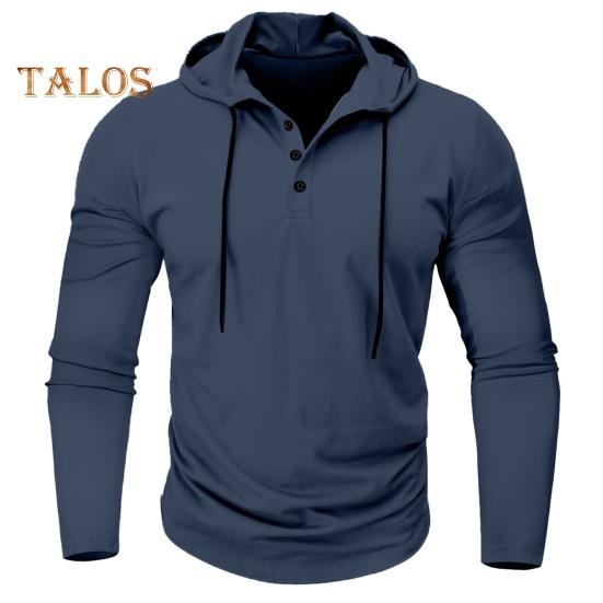 Podzim Jaro Muži Košile S kapucí Stahovací šňůrka Dlouhé rukávy Svetr Tenký Jednobarevný Střední délka Běžné Denní nošení Práce Škola Sportovní Top