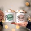 Melhor Padrinho e Madrinha do Mundo Canecas de Esmalte com Estampa Francesa Irmão Irmã Amigos Presentes Bebida Leite Café Caneca de Acampamento