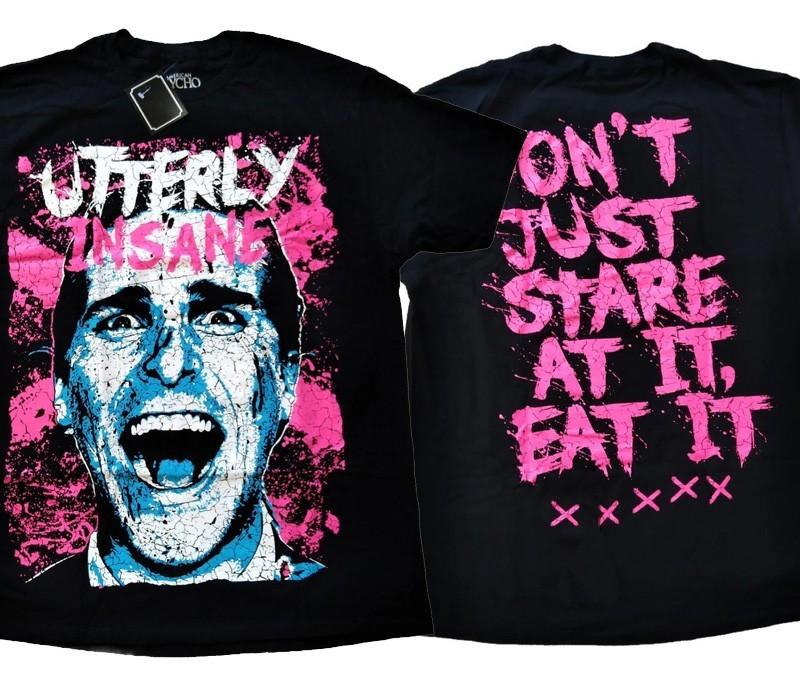 

Reprint American Psycho 90s 2 sided Black T shirt Retro style tee NH21613 Unisex T-Shirt XXXXL
