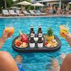 Multi-Hole Swimming Pool Floating Tray Waterproof Pool Drink Float Drink Floating Tray  Resort