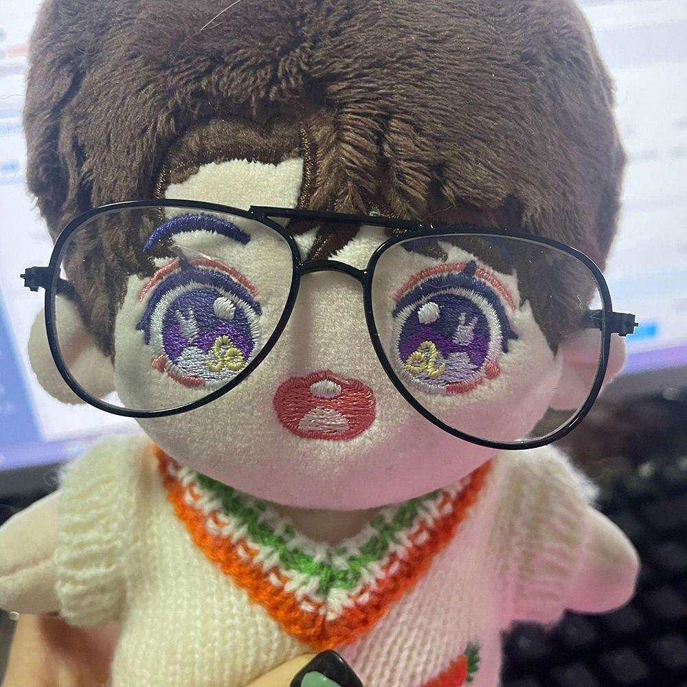 Metal Doll Glasses Photo Prop Doll Accessories Cute Plush Doll Eyeglasses  Dolls