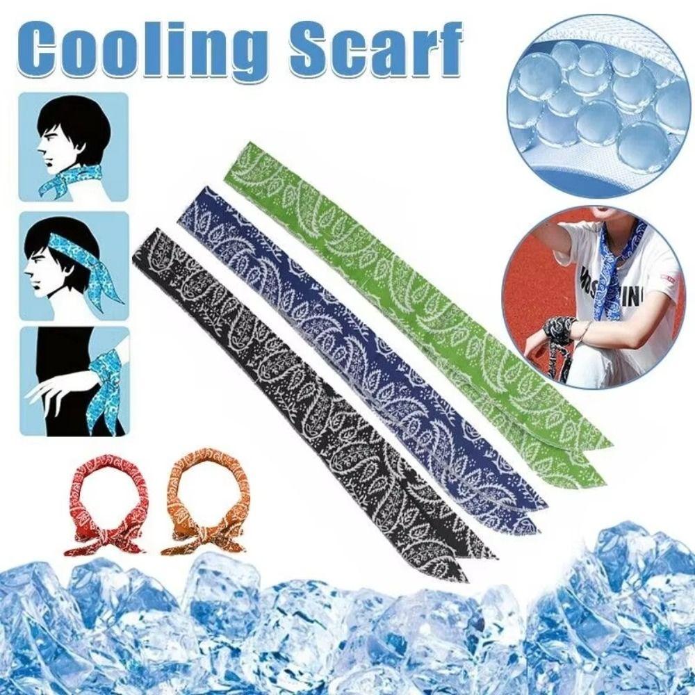 Physical Cooling Cooling Scarf Sun Protection Cooling Bandana Durable Ice Scarf  Women Men
