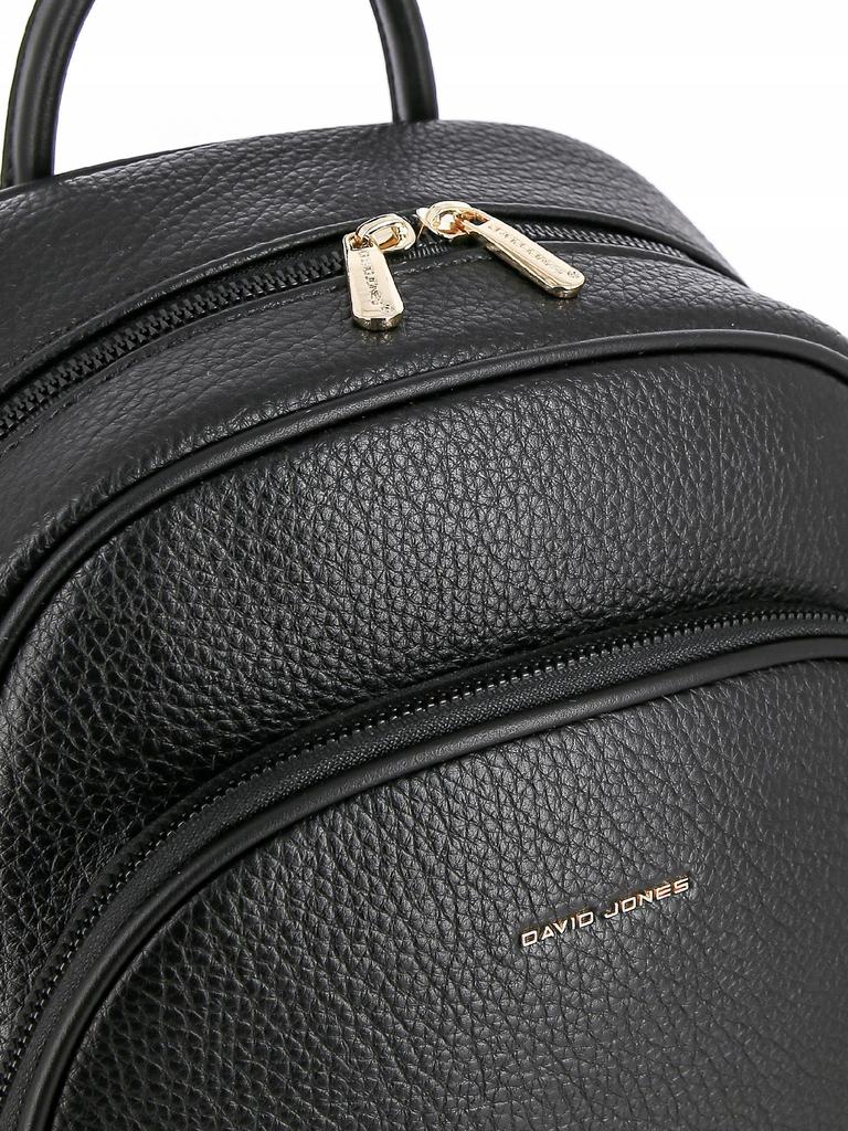 David Jones Women's Urban Backpack, Eco-leather, Black