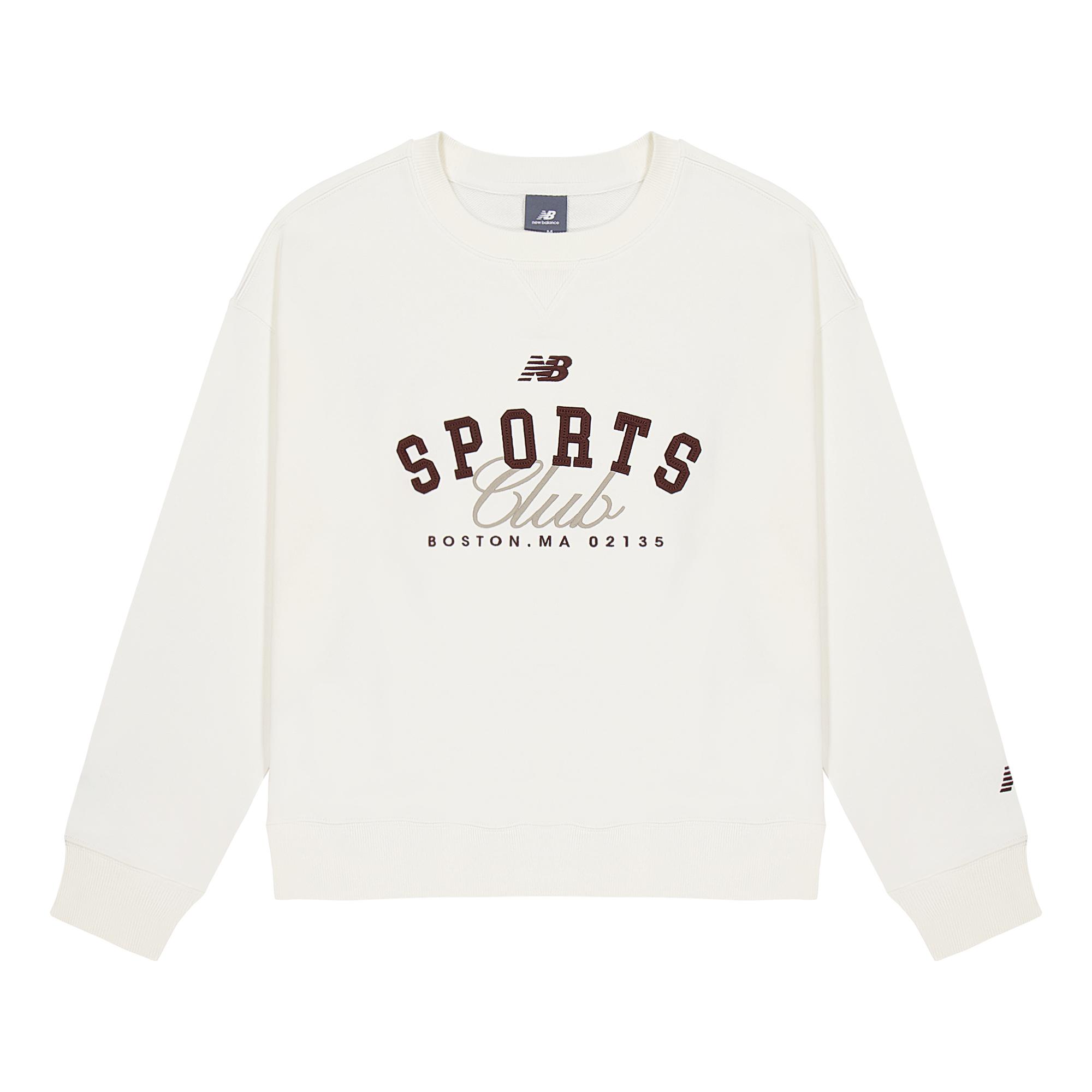 New Balance Sweatshirts Women s CIC Crew Neck Moderate Regular WT61O0ZW-CIC L