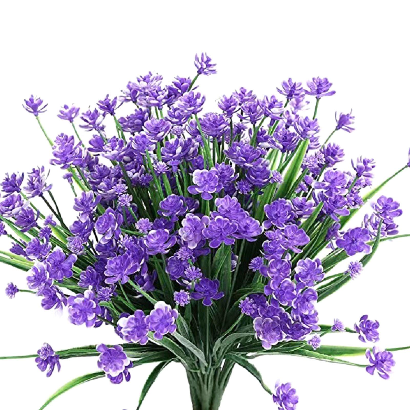 

6шт искусственные шелковые цветы 13,5 дюймов для украшения домашнего кухонного свадебного стола One Size фиолетовый