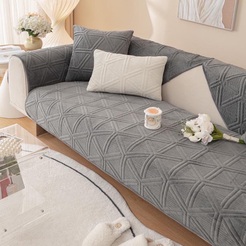 

Подушка для дивана, зимняя плюшевая нескользящая четырехсезонная универсальная кожаная подушка для дивана, чехол для полотенец, тканевое полотенце на спинку 70*70