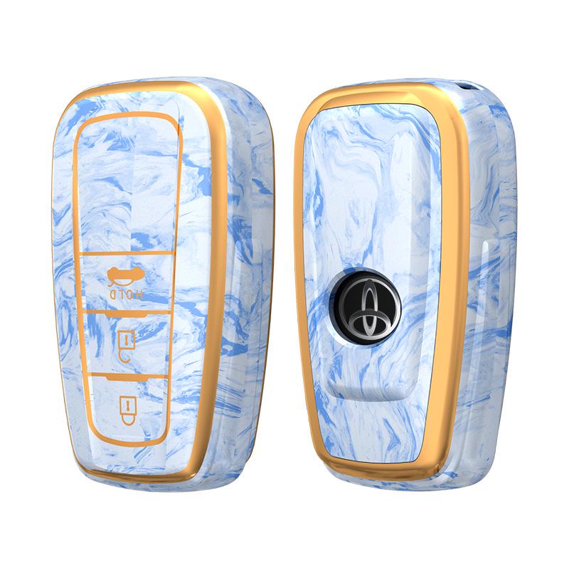 Chinese Style Key Case for Toyota Camry, Prado, Avalon, and Yize - Full Coverage Protective Cover