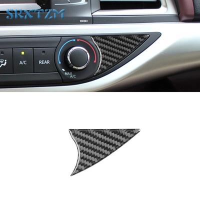 Carbon Fiber Car Air Conditioning Button Cover Sticker For Toyota Highlander 2015-2018 Auto Accessories Interior