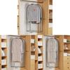 Simplified Wardrobe Clothes Cover Peva Transparent Garment Bag For Indoor Closet Organization