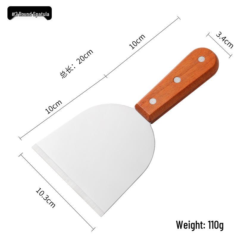 Stainless Steel Spatula Set: Kitchen, Hamburger, Frying, Teppanyaki, and Barbecue Tools