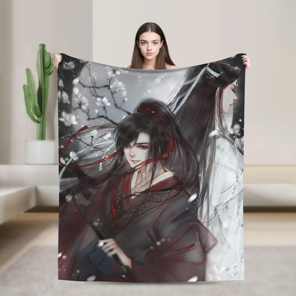 the Untamed Blanket Cute Rabbits Flannel Funny Soft Throw Blanket for Chair Covering Sofa Spring/Autumn