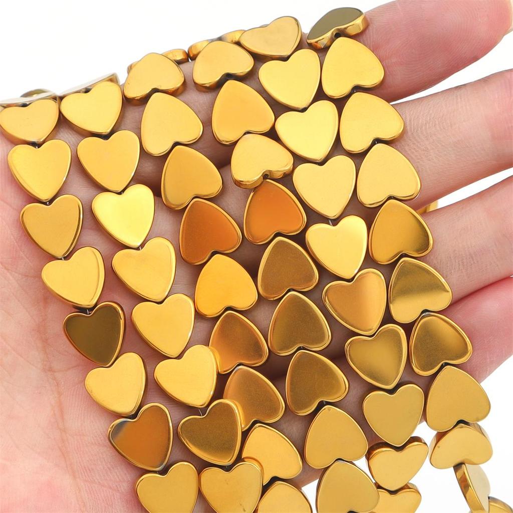 Koraliki z kamienia naturalnego Czarny kamień żółciowy z prostym otworem Brzoskwiniowe koraliki w kształcie serca do tworzenia biżuterii DIY Bransoletka Naszyjnik Anklet