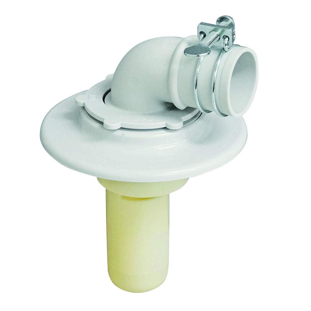 Miyako Washing Machine Drain Trap, Wide Brim, MB44CWH, VP/VU65