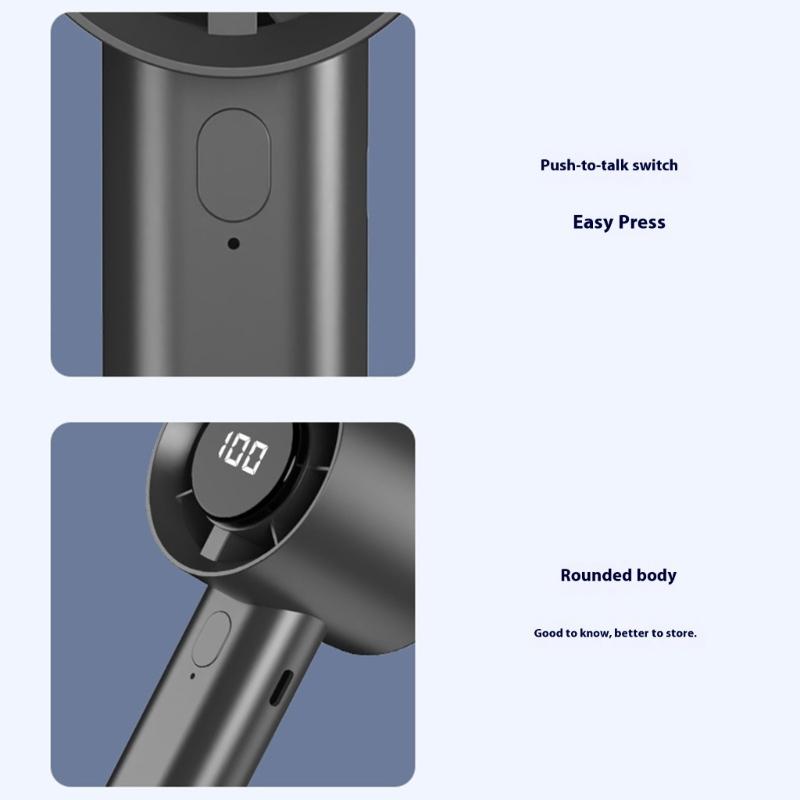 Handheld Mini Fan USB Rechargeable 100 Speed Quiet Desk Fan Portable Cooling Fan for Indoor Outdoor Use Birthday Gift