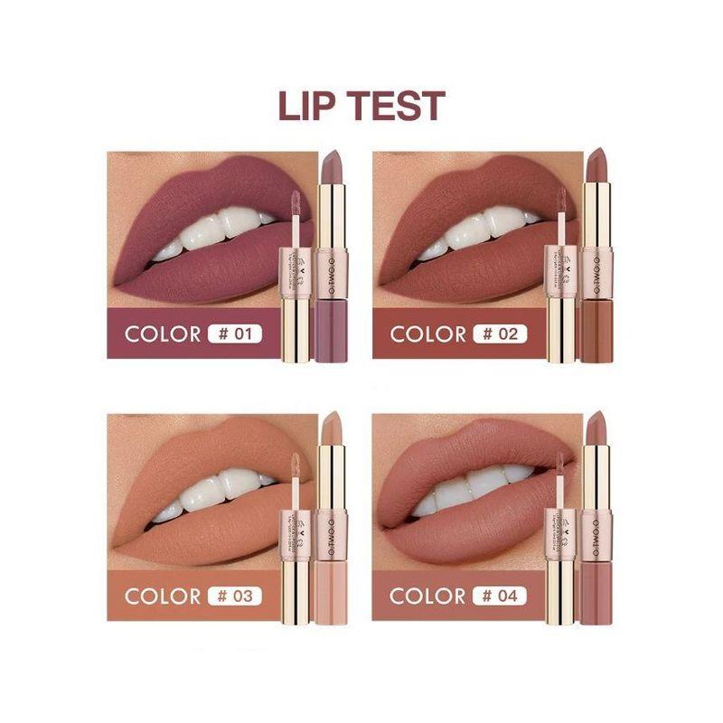 O.TWO.O - 2 in 1 Matte Liquid Lipstick - 4 Colours