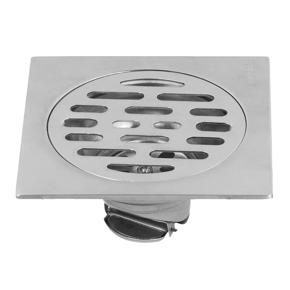 Square Floor Strainer Self Sealing Shower Drain Compact Design Floor Drain  Hotel
