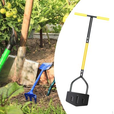 Step Lawn Edger Gardening Tool Sharp Teeth Padded T Handle Comfortable Grip Versatile for Driveways