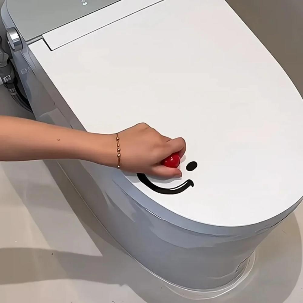 1Pcs Smile Face Ball Toilet Lid Lifter Clown Toilet Lid Lifter Handheld Bathroom Seat Cover Opener For Bathroom Decor Accessorie