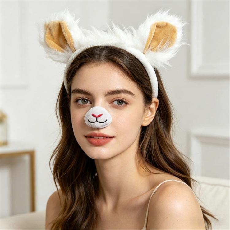 Crystal velutinous Sheep Costume Set With Lamb Ears Band For Halloween Party costume Props For Children Role Play