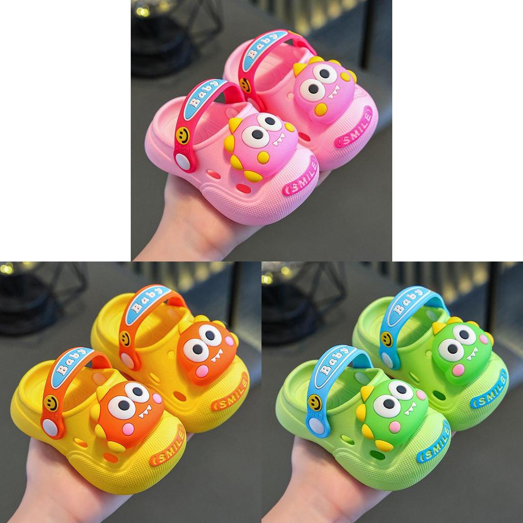 Kids Dinosaur Sandals With Non Slip Pvc Sole For Summer Outdoor Play