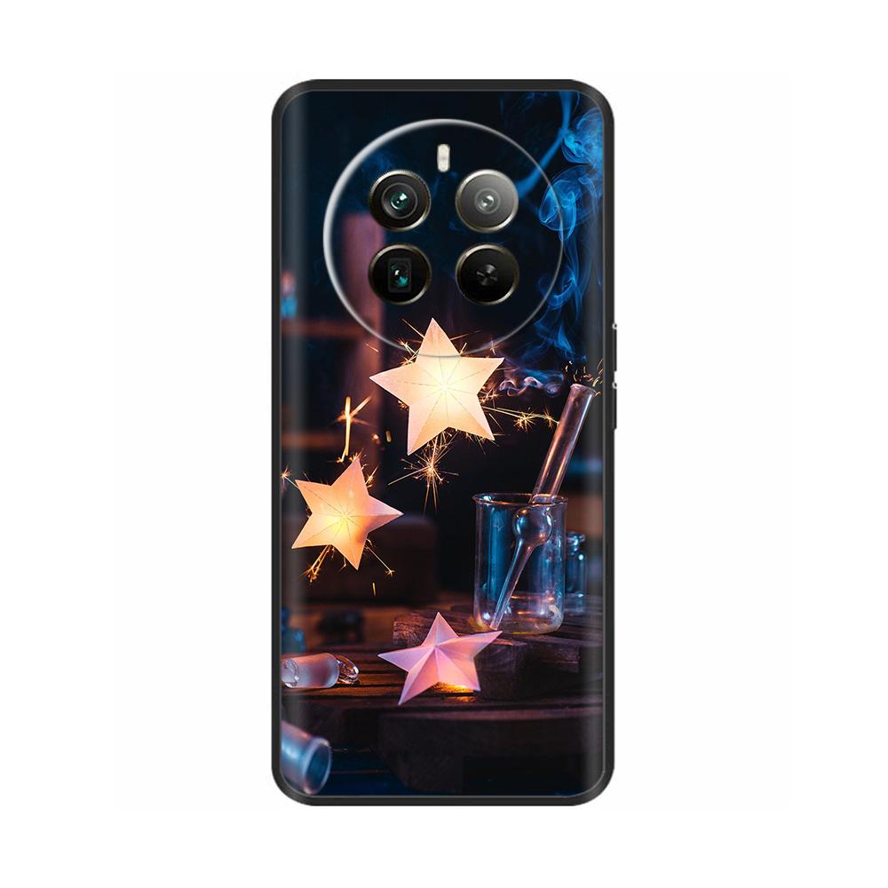 Silicone Phone Case for Realme 12 Pro Plus Soft Black Back Cover for Realme 12 Pro + Realme12 Funda Protective Shell Cases Coque