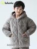 Boys' Winter Quilted Flannel Pajamas - Three-Layer, Medium & Large, Coral Fleece Warm Homewear