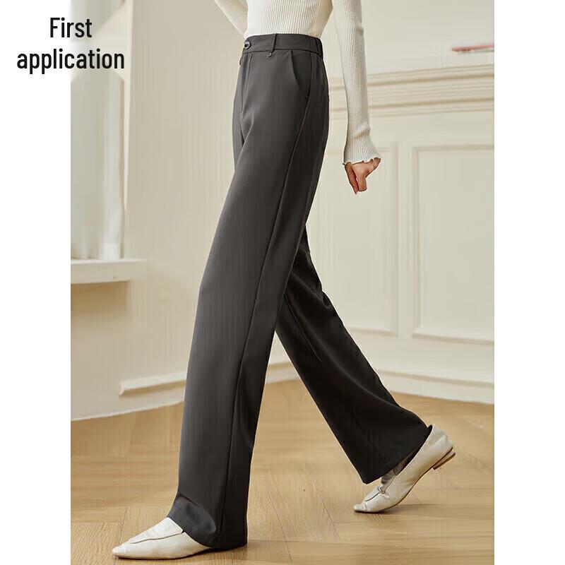 Women's High-Waisted Straight-Leg Commuter Trousers