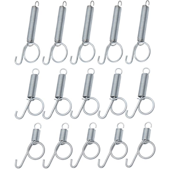 Chicken Quail Rabbit Pigeon Cage Door Metal Spring Hook Multifunctional Fixing Tension Spring For Poultry Farming 1 Pc