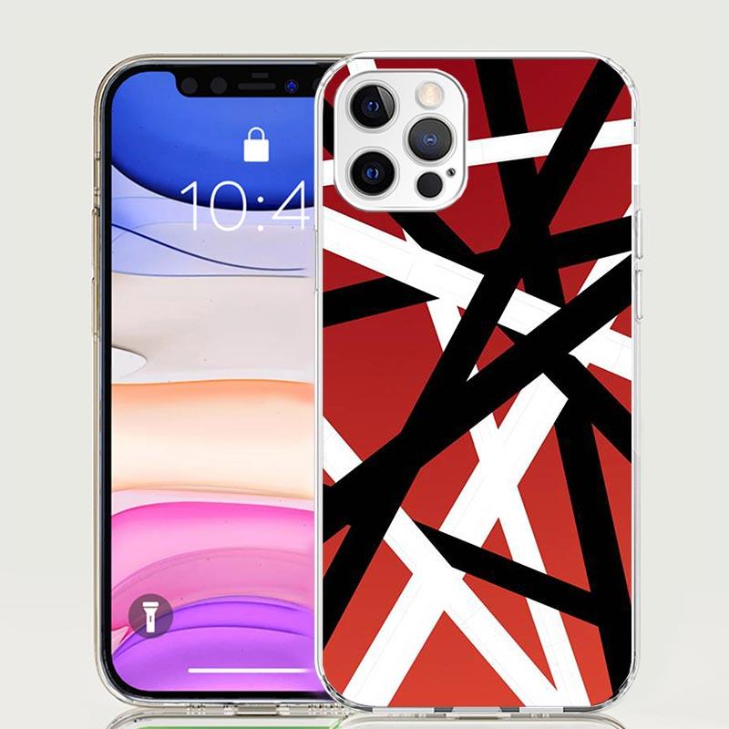 Eddie Van Halen Graphic Guitar Case Phone Cover for iphone 16 15 14 13 12 Mini 11 Pro Max 16E X XS XR 7 Plus 8 + SE 2020 Trend F