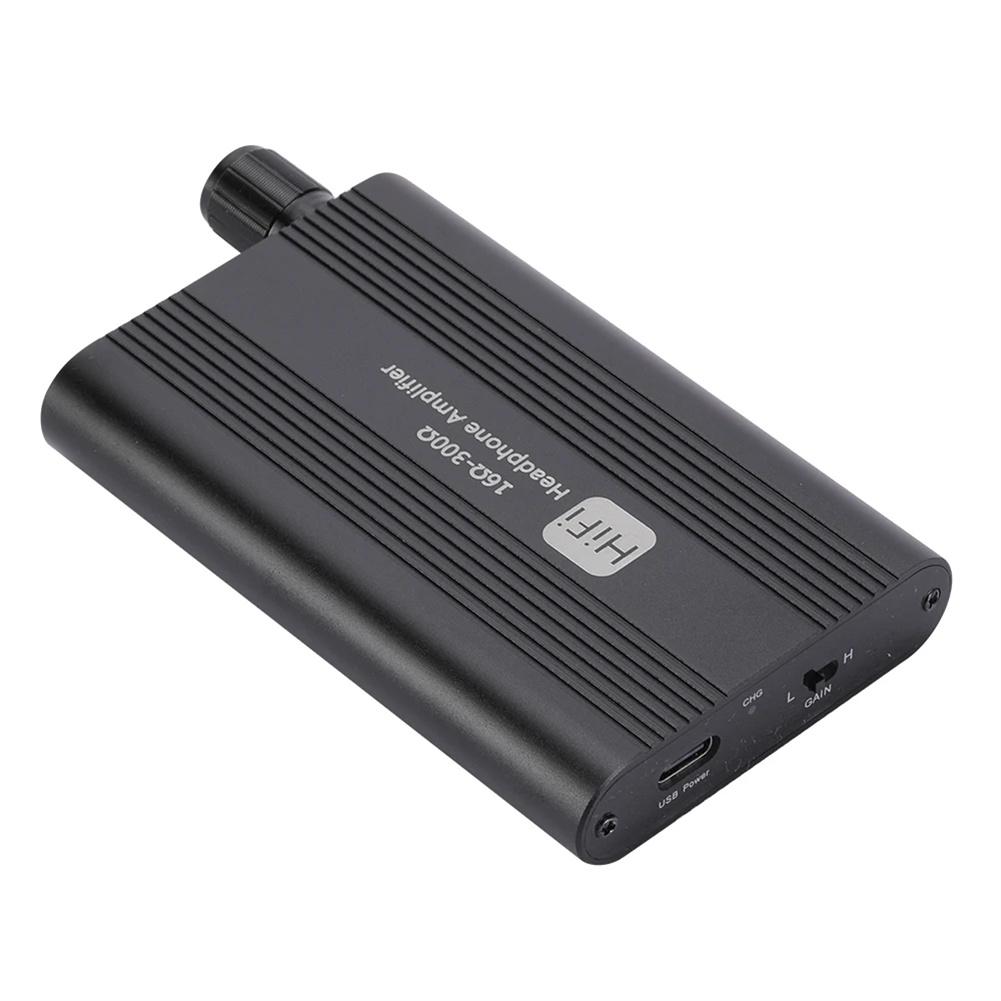 Portable HiFi Headphone Amplifier 3.5mm Headphone Amp Components With 2-Level Gain Switch For Phones Computers
