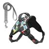 Cat Dog Adjustable Harness Vest New Pet Chest Harness Reflective Leash Set