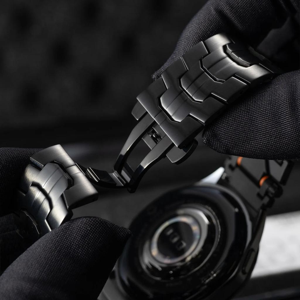 22mm 20mm Stainless Steel Strap for Huawei Watch GT4 5 46mm/GT5 Pro GT3 GT2 Metal Bracelet for Samsung Galaxy Watch 7/6/5/4 Band