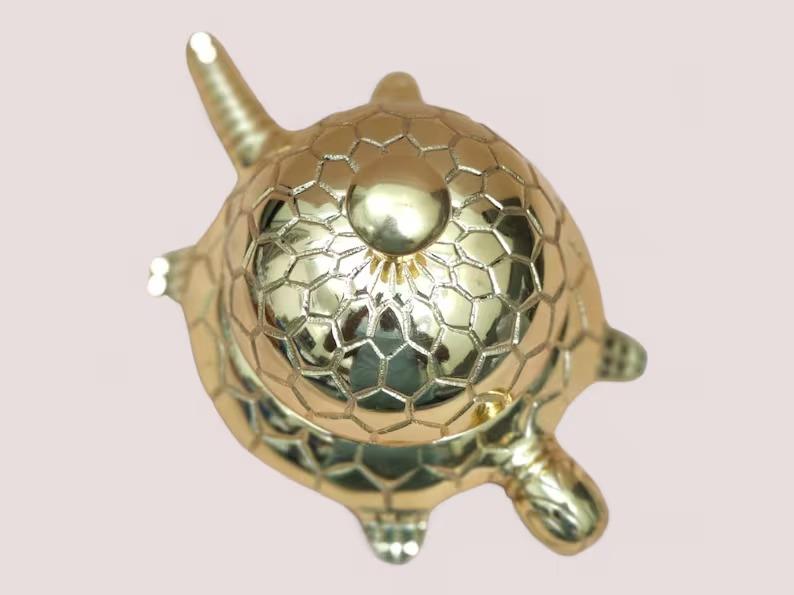 Brass Desk Bell | Tortoise Bell | Unique Desk Bell | Calling Bell Table Top Bell | Tortoise Bell | Turtle Design Bell | Service Table Bell