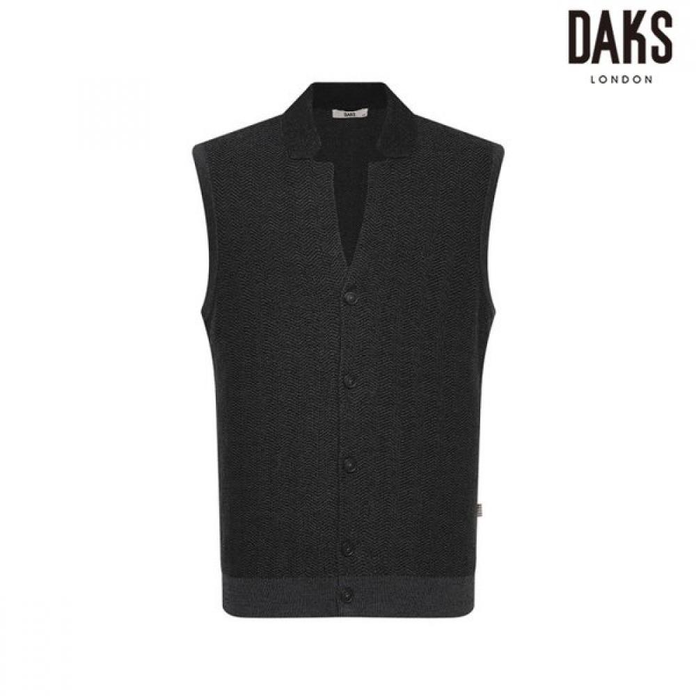 Daks Men S Wool Blend Herringbone Open Regular Fit veSt dma1Swve102cg