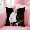Kpop Style Hot Handsome Singer L-Loren Cushion Cover Pillowcase Short Plush Invisible Zipper Room Sofa Cushion Cover