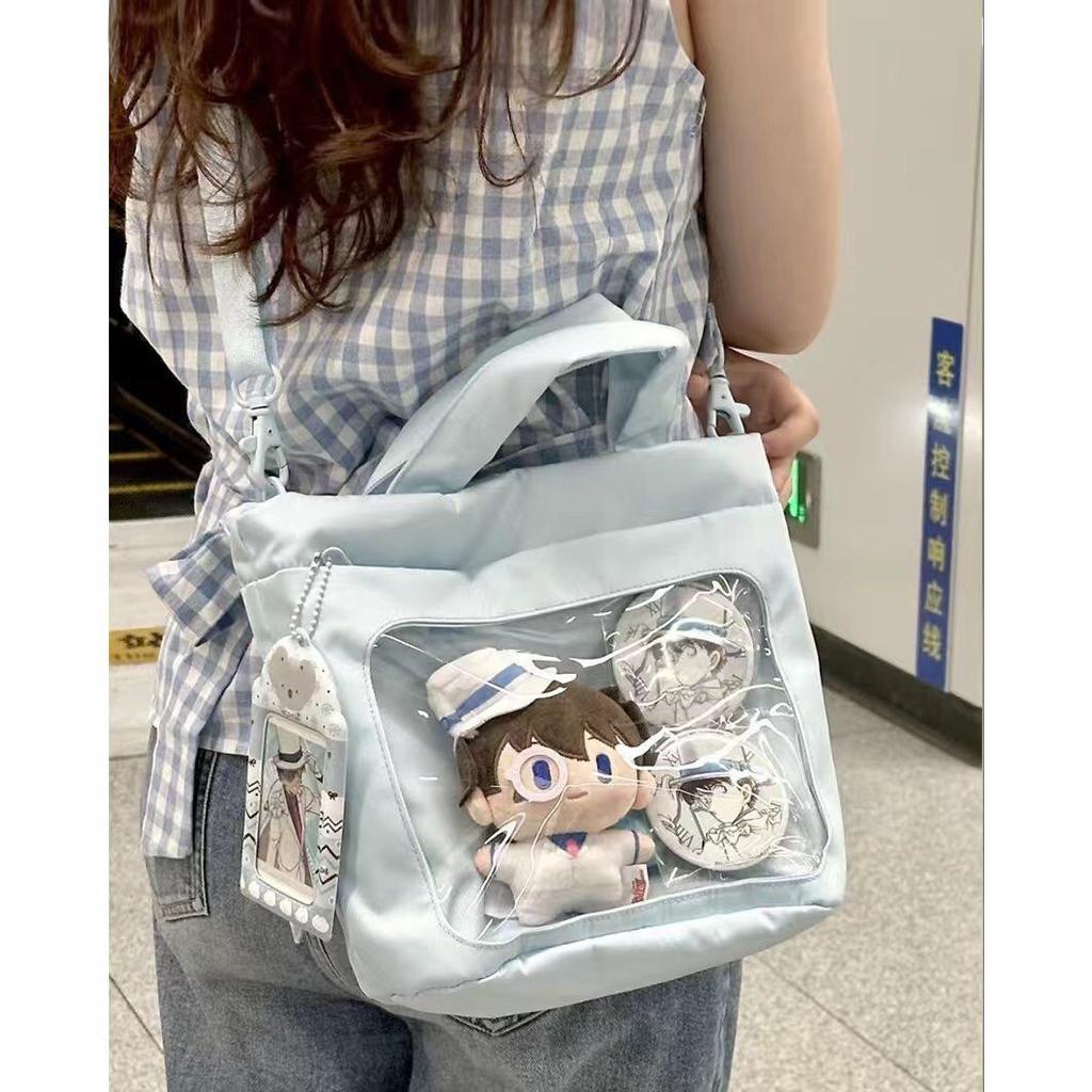 New Sweet And Cute Handbag Y2K Ulzzang Ita Bag Dolls Bag Transparent Japanese Women'S Shoulder Bag Large Capacity Crossbody Bag