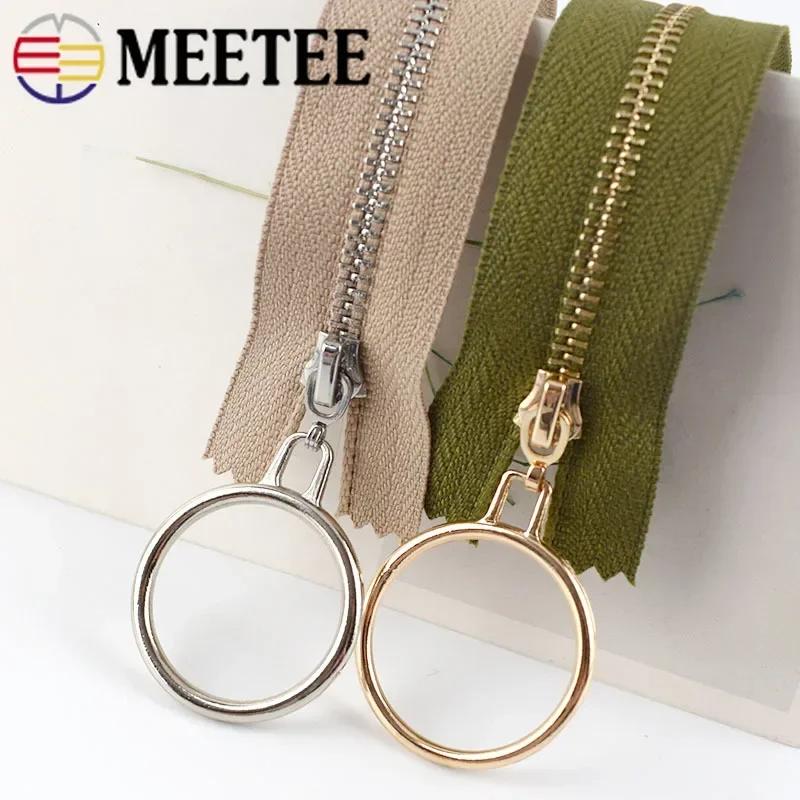 5 Stück Meetee Metallreißverschluss zum Nähen 3# 15-30cm Endlosreißverschluss Verschluss Tasche Geldbörse Dekorative Reißverschlüsse Reparatur DIY Bekleidungszubehör