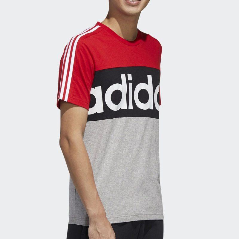 Adidas T Shirt Men's Red Black Gray FL0294