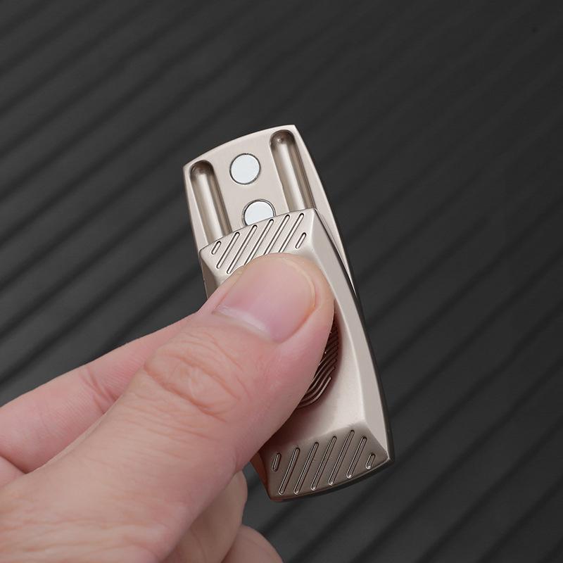 New Fingerprint Magnetic Haptic Slider Push Cards Edc Fidget Slider Metal Fidget Toys Adhd Tool Adult Anxiety Stress Relief Toys