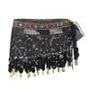 Ladies' Belly Dance Hip Scarf, Waist Chain Hip Scarf, Tassel Chiffon Performance Dress, Waist Scarf, Wide Waist Cover