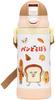 Skater Stainless Steel Water Bottle with Baby 2-Way Straw, 350ml, Mug, "Bread Thief" (STWM3N-A)
