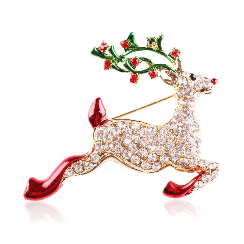 

Fumide Christmas Elk Brooch Pin Set