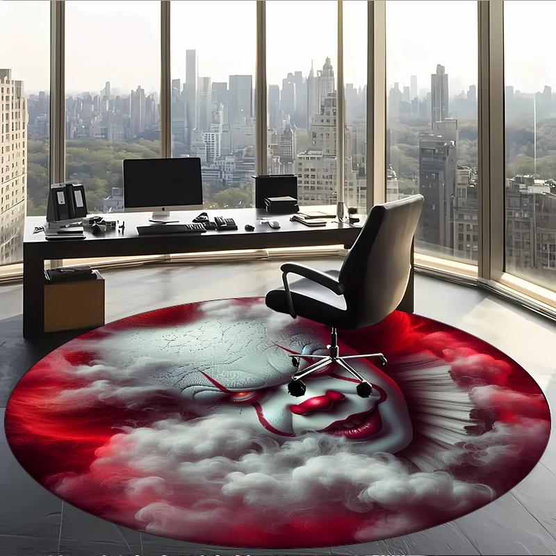Pennywise (38) Round Office Rug Decorative Floor Rug for Office Bedroom Living Room and Home Space