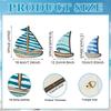 Retro Wooden Sailboat Wall Ornaments Hawaiian Style Ocean Sailboat Decor  Tropical Cafe Bar